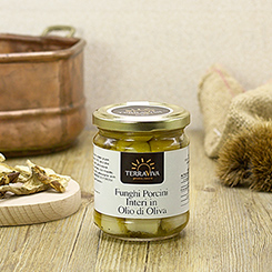 Funghi Porcini Interi in Olio di Oliva gr 200   