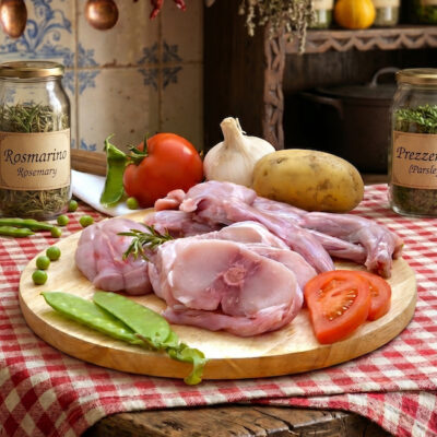 Coniglio Nostrano porzionato gr600