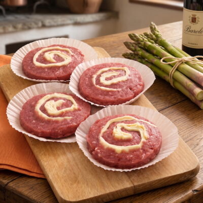 Girelle Estatine di Bovino Adulto Fassone Piemontese e Formaggio gr400